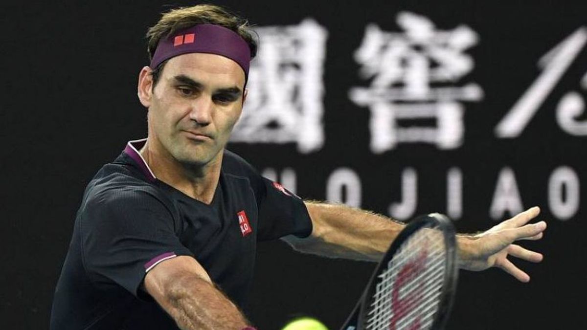 Roger Federer durante un partido