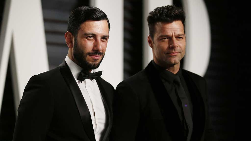 Ricky Martin con su marido, Jwan Yosef