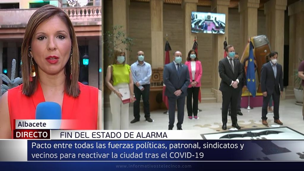 Pactos entre todas las fuerzas políticas, patronales, sindicatos y vecinos para reactivar Albacete tras la pandemia del coronavirus