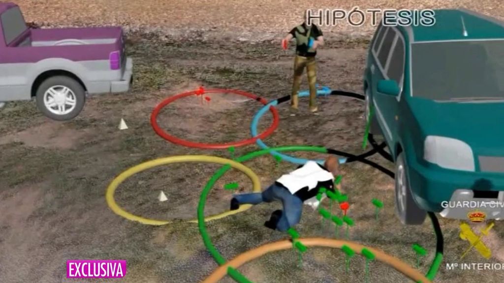 Igor el Ruso: Las imágenes de la reconstrucción en 3D del crimen de dos guardias civiles y un ganadero