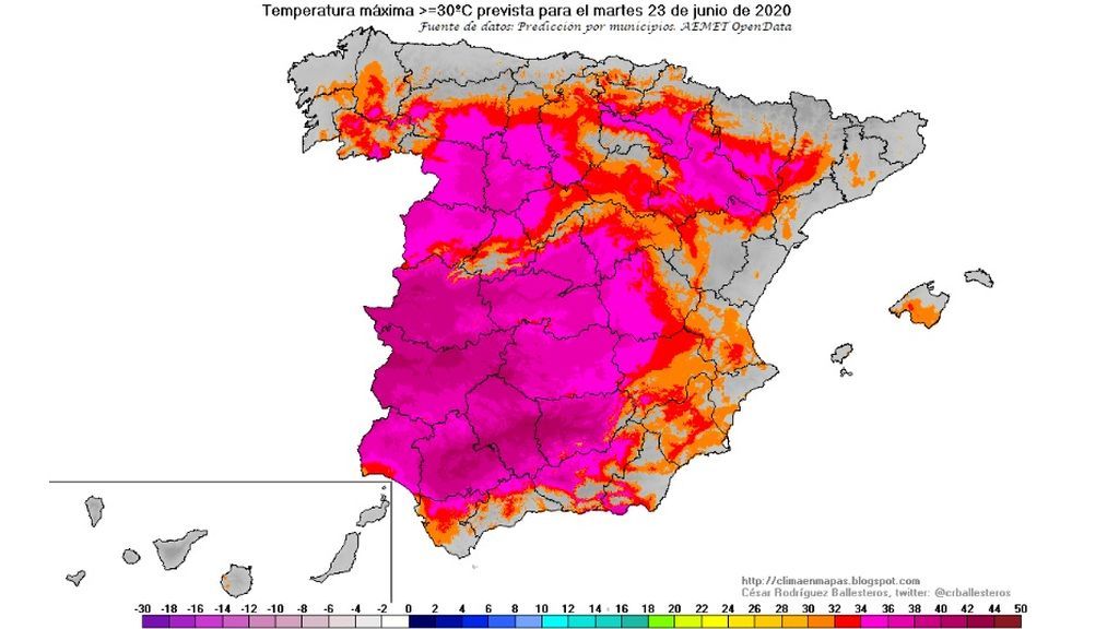 30c o más martes