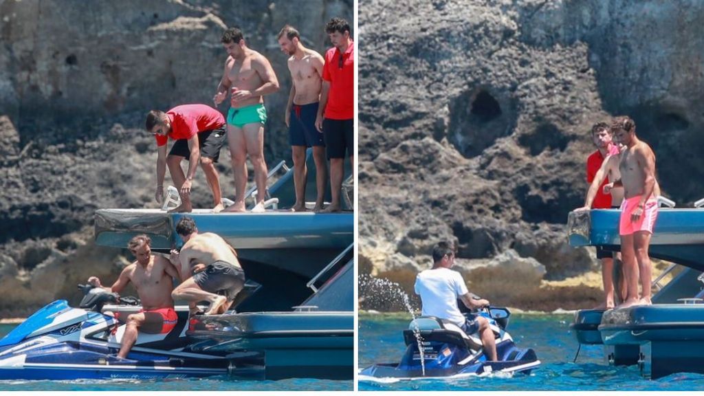 Rafa Nadal, en moto de agua con sus amigos