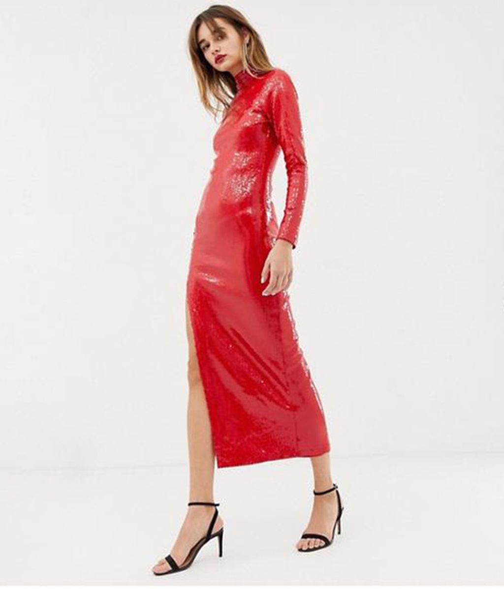 Vestido de lentejuelas de Asos