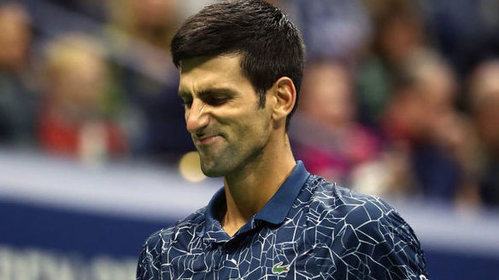 Novak Djokovic durante un partido