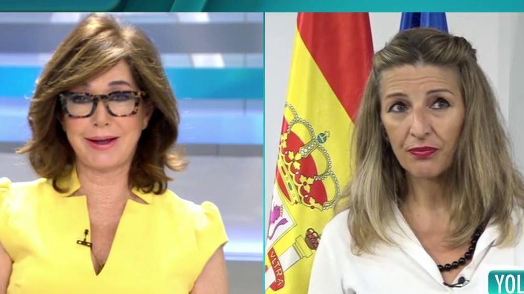 Yolanda Díaz, ministra de trabajo: "Dejemos la política a un lado y trabajemos por nuestro pueblo"