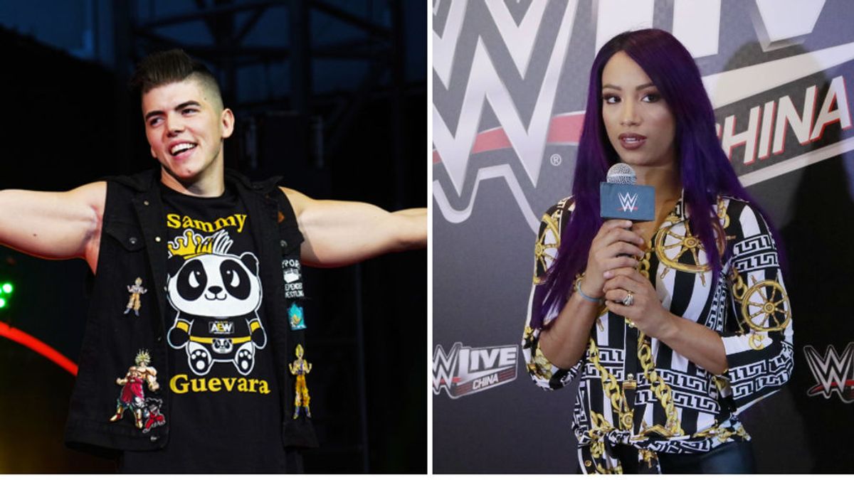 Suspenden de empleo y sueldo al luchador Sammy Guevara tras filtrarse un audio en el que decía "querer violar" a la también luchadora Sasha Banks Suspenden de empleo y sueldo al luchador Sammy Guevara tras filtrarse un audio en el que decía "querer violar" a la también luchadora Sasha Banks