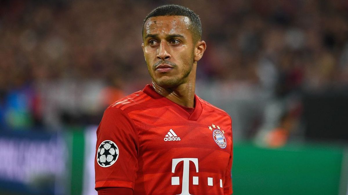 Thiago Alcántara en un partido con el Bayern. Thiago Alcántara en un partido con el Bayern.