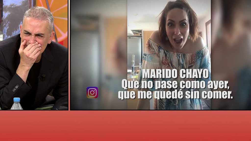El marido de Chayo Mohedano interrumpe un directo en Instagram: “Necesito que me pongas algo para comer que estoy ‘esmayao”