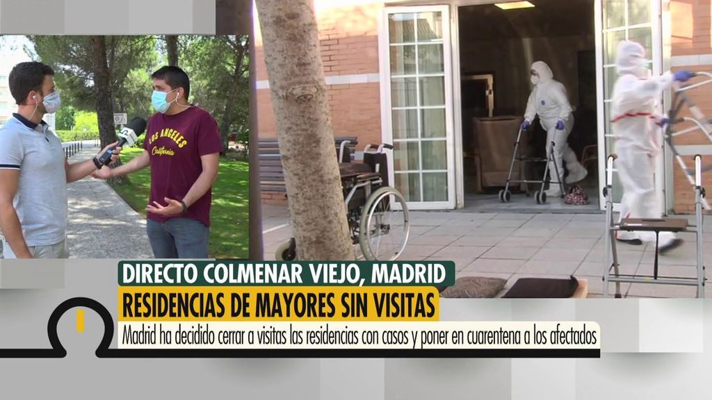 Familiares que se quedan a las puertas: Madrid prohíbe las visitas en 44 residencias tras el registro de nuevos casos de coronavirus