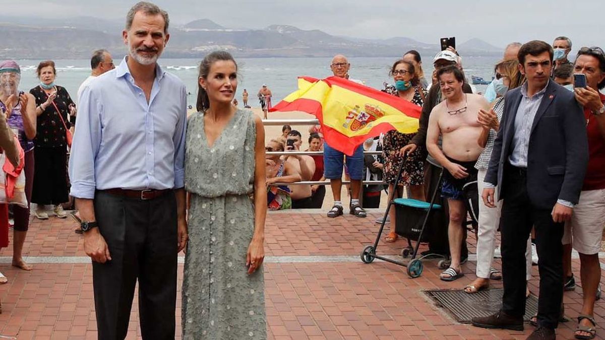La foto viral de los Reyes en Canarias La foto viral de los Reyes en Canarias