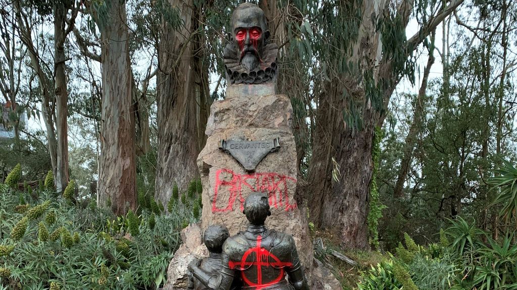 Estatua de Miguel de Cervantes en San Francisco