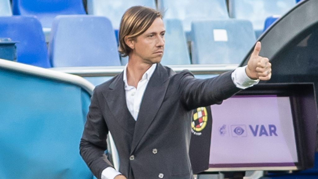 José María Gutiérrez, en un partido con el Almería. José María Gutiérrez, en un partido con el Almería.