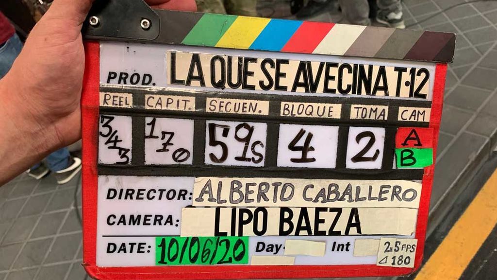 Claqueta de uno de los últimos días de rodaje de 'La que se avecina'