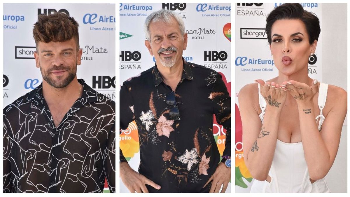 Ricky Merino, Carlos Sobera o Jedet: los famosos inauguran el Orgullo con su posado en el photocall