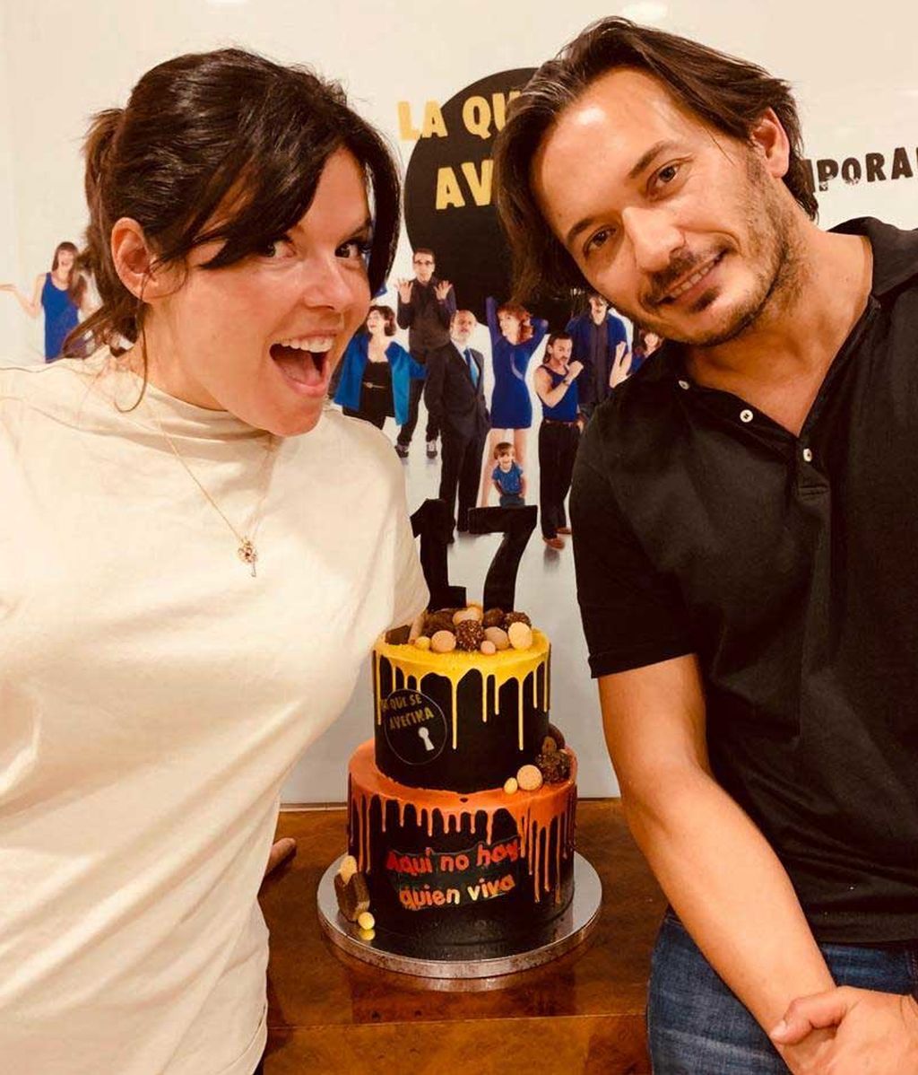 Laura y Alberto Caballero celebran 17 años en los platós de 'LQSA'