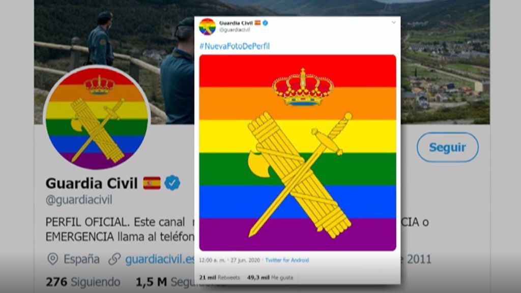 La Guardia Civil se suma a la celebración del Orgullo LGTBI