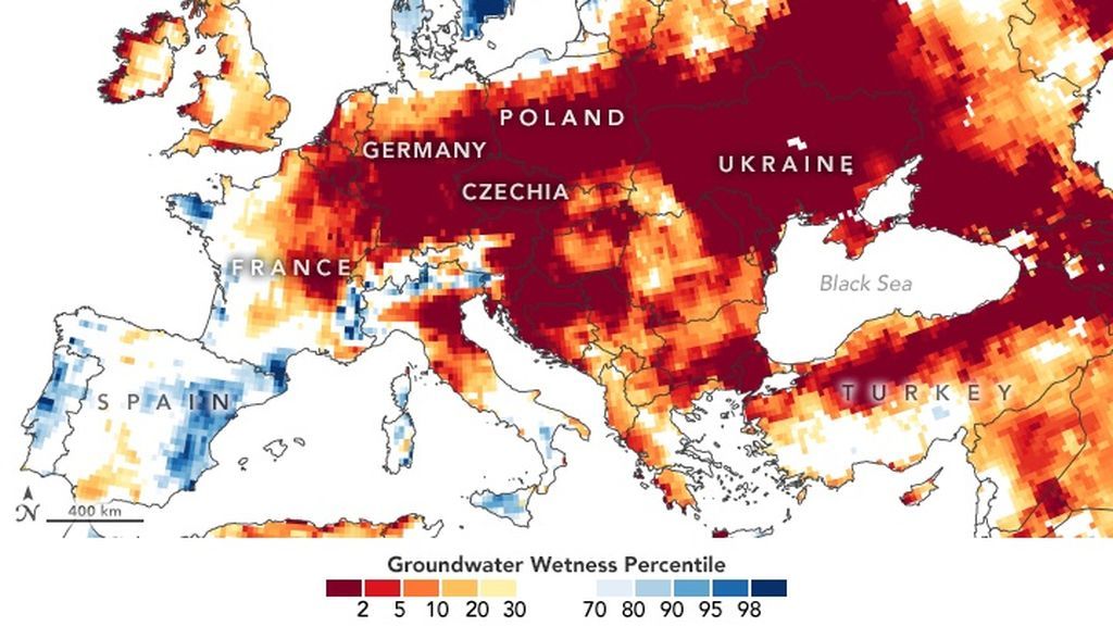 La NASA advierte de que Europa se está quedando sin reservas de agua