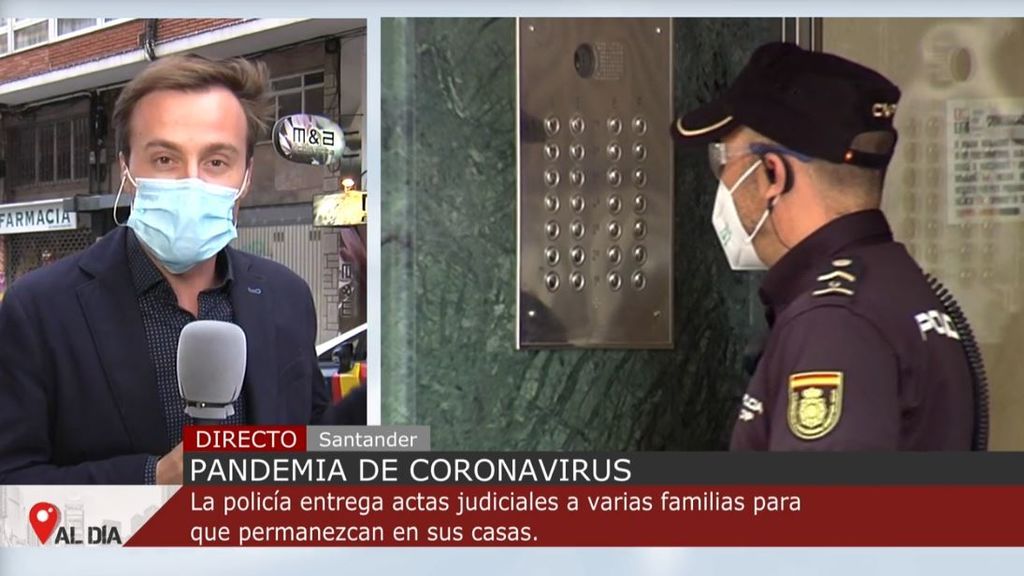 Entregan las actas judiciales a los vecinos de Santander afectados por el brote de coronavirus: