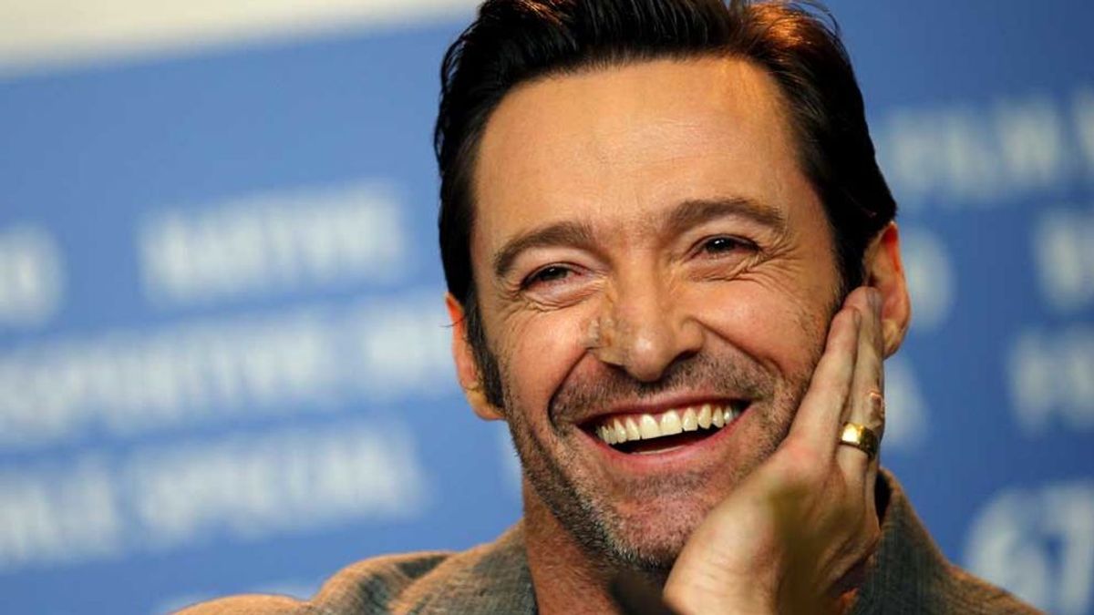 Hugh Jackman, en una conferencia para promocionar la película 'Logan' (2017) Hugh Jackman, en una conferencia para promocionar la película 'Logan' (2017)