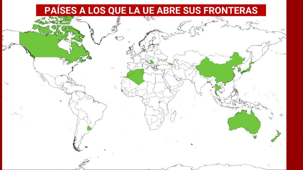 Europa abre sus fronteras a 15 países, pero deja por fuera a Estados Unidos, Rusia y Brasil
