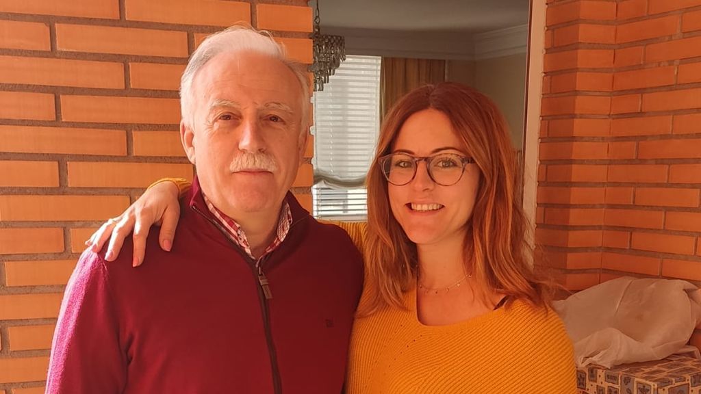 Marcos Gonzáles y su hija Paula