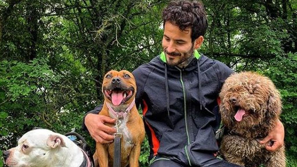 Rubén con sus perros