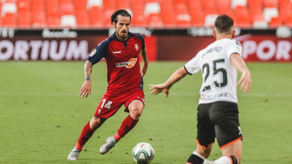Rubén García jugando un partido