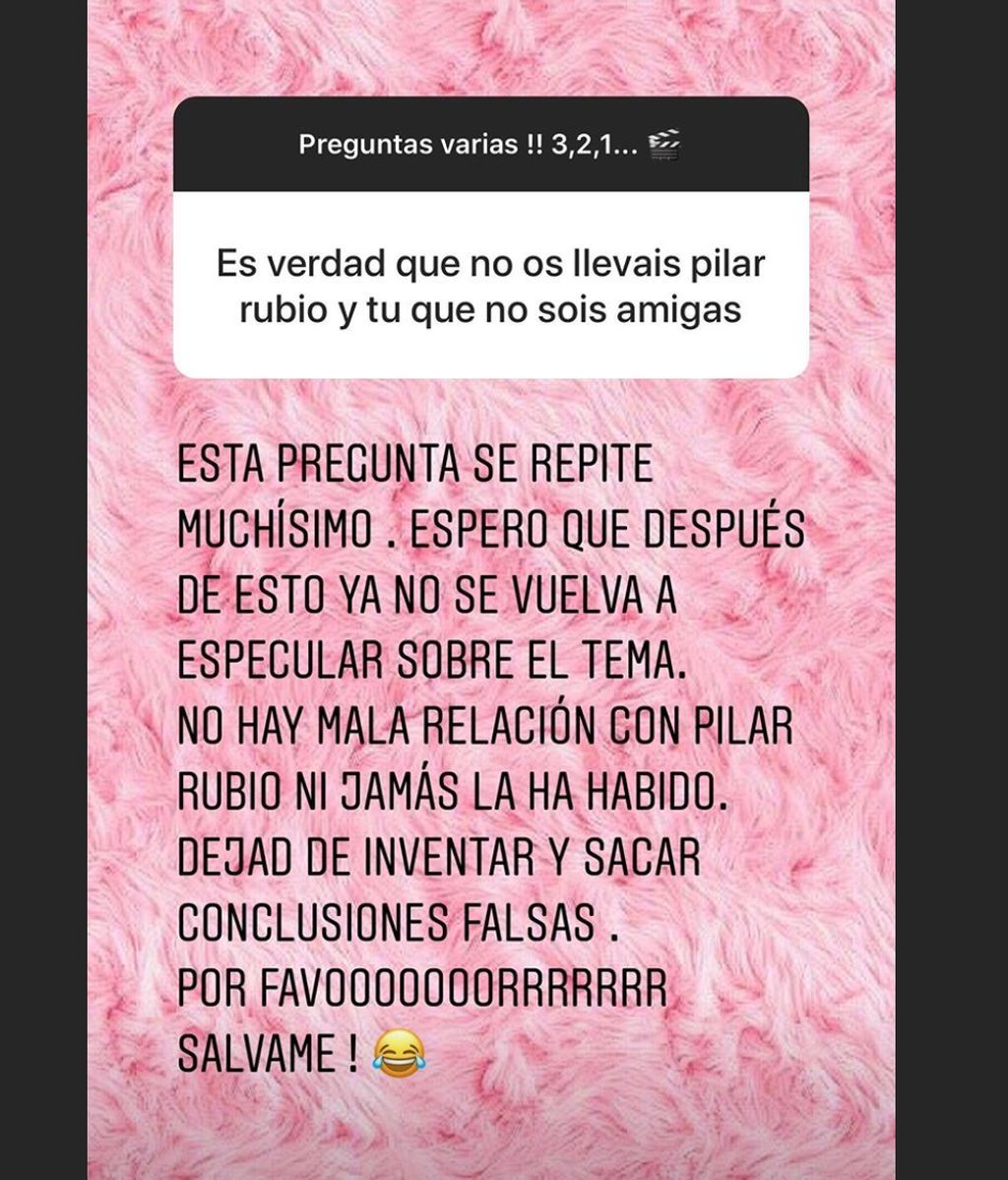 La respuesta de Lorena Gómez sobre su relación con Pilar Rubio