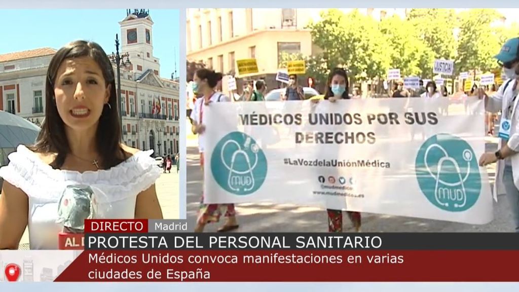 Los médicos protestan en varias ciudades españolas contra la precariedad de la Sanidad