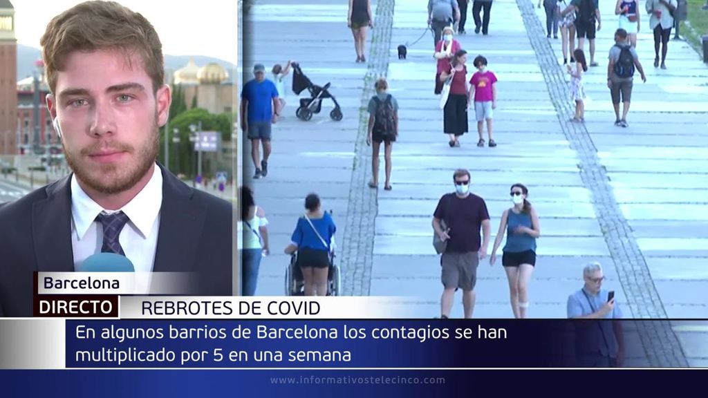Los contagios por coronavirus se multiplican por cinco en el barrio barcelonés de Sants-Montjuïc