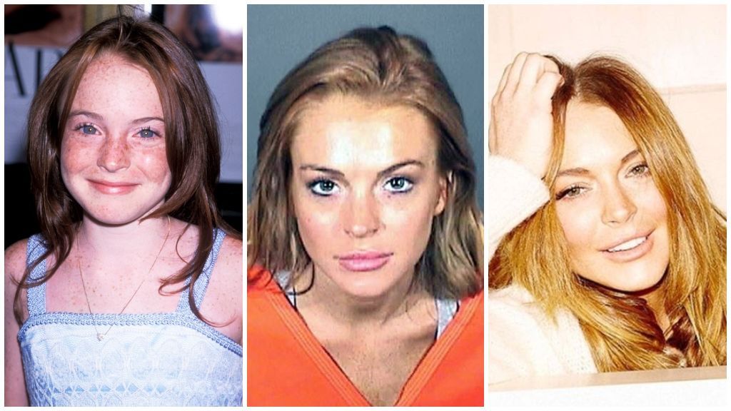 Y Lindsay Lohan, que fue detenida en más de una ocasión.