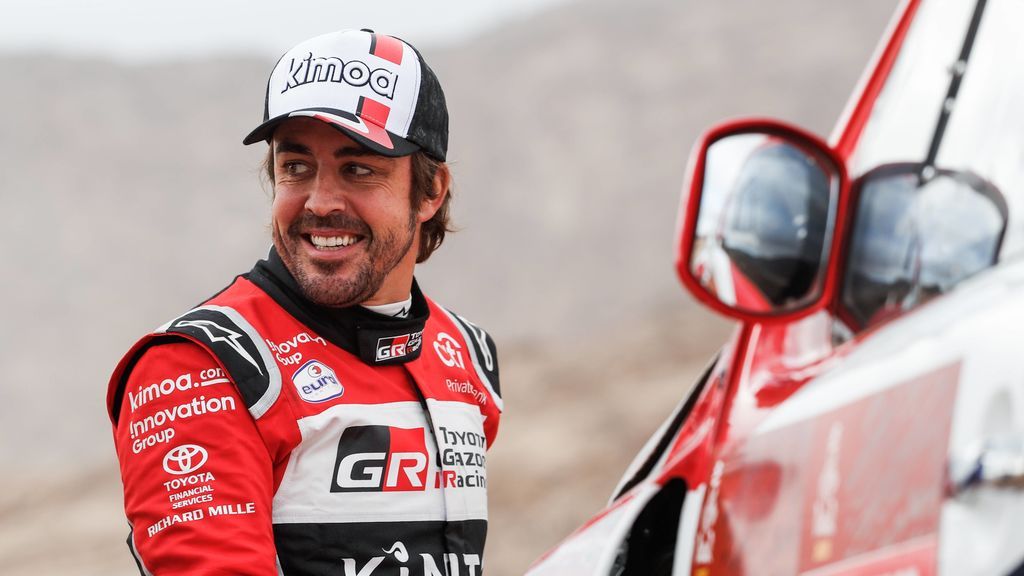 Fernando Alonso, durante una etapa del Dakar 2020.
