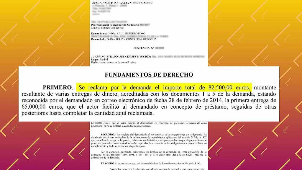 La sentencia que condena a Julián Contreras