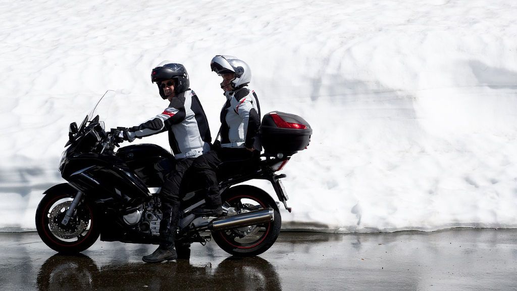 Equipado para la moto y con 40 grados