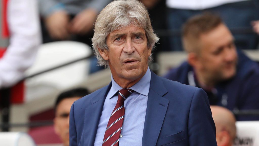 Manuel Pellegrini, en el banquillo del West Ham.