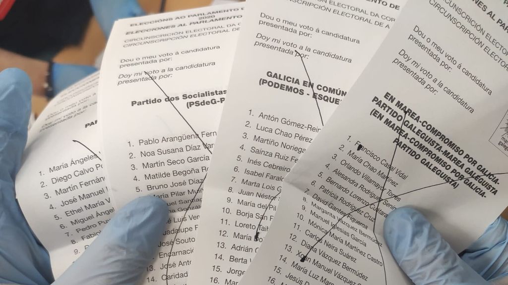papeletas tachadas