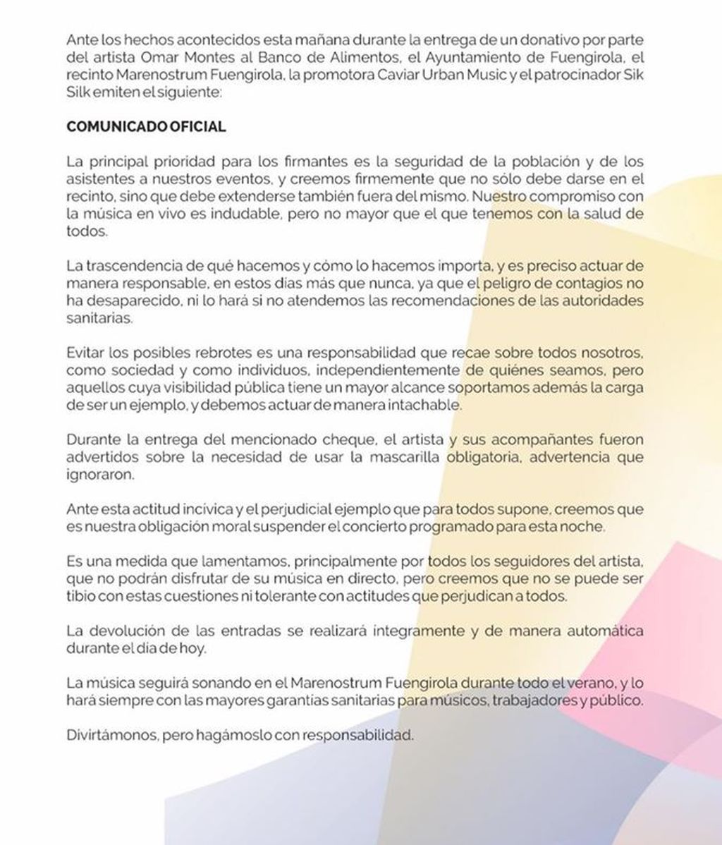 comunicado
