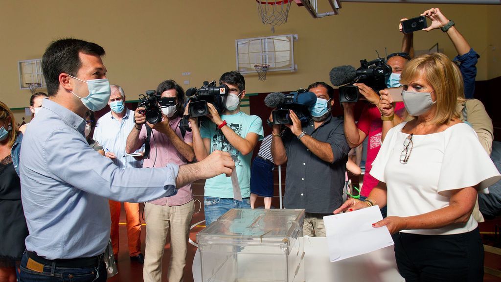 El candidato a la presidencia la Xunta de Galicia por el PSdeG-PSOE, Gonzalo Caballero