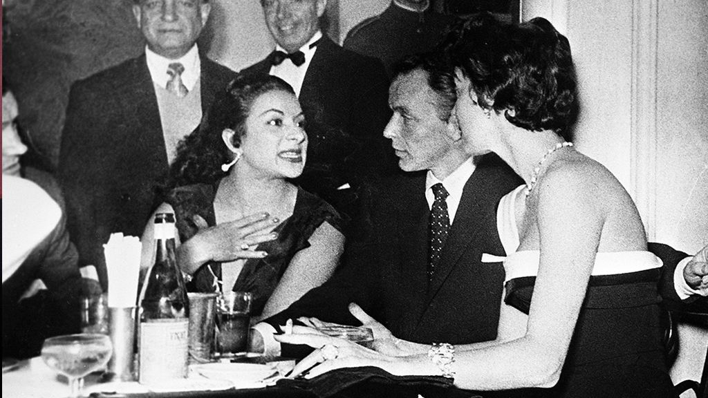 Ava Gardner en una de esas noches locas por Madrid junto a Lola Flores y Frank Sinatra