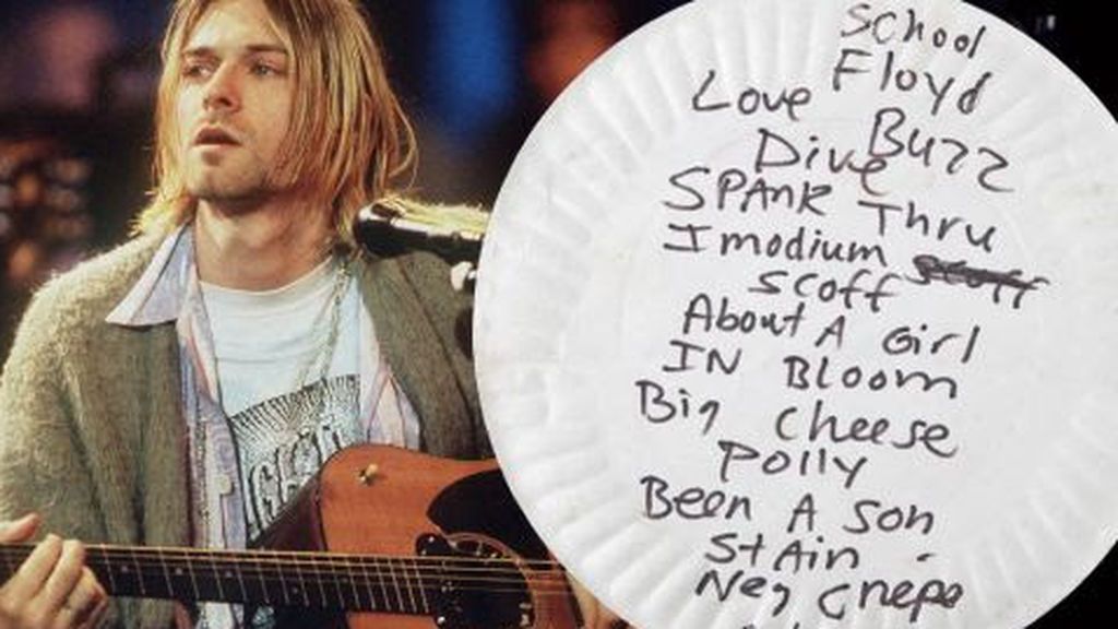 Plato de papel Kurt Cobain