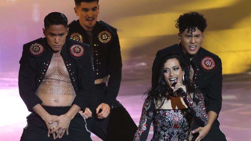 Chanel, durante su actuación en Eurovisión