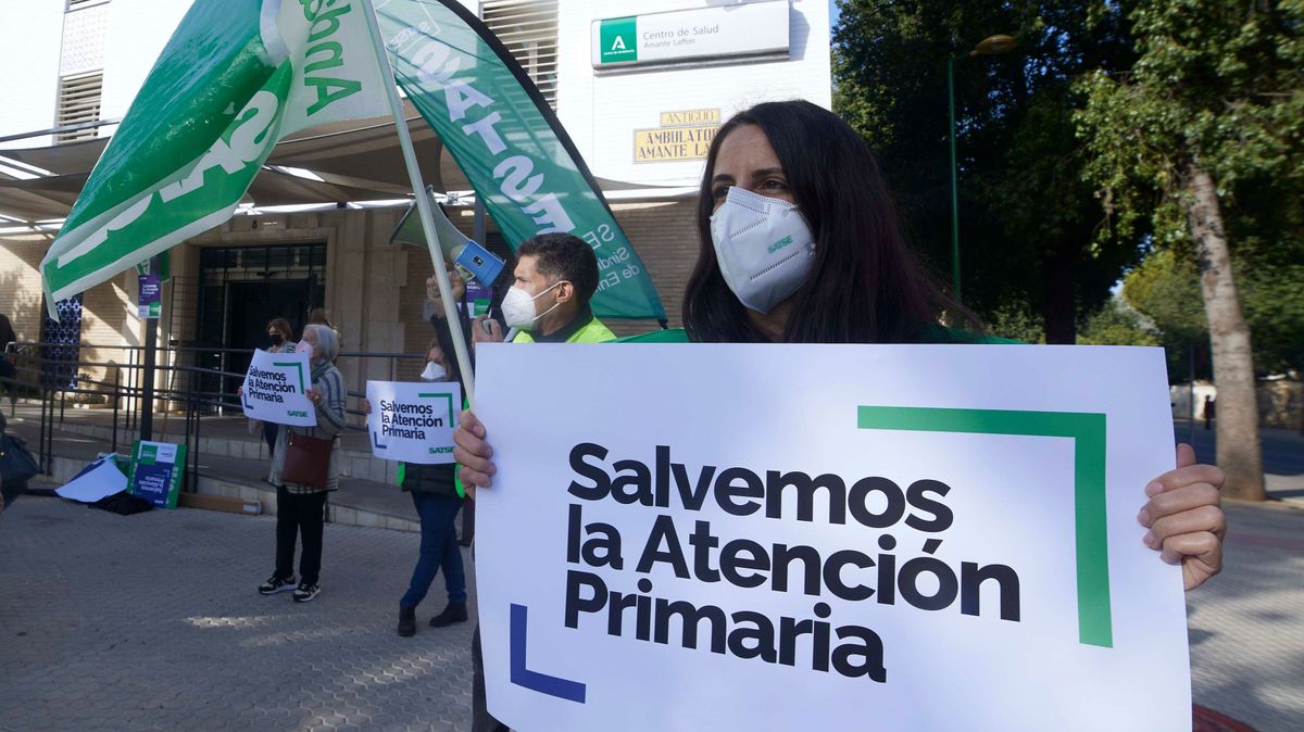 Concentración de SATSE a favor de la atención primaria Concentración de SATSE a favor de la atención primaria