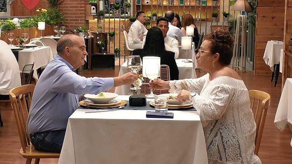 José Luis y Paquita en 'First Dates'