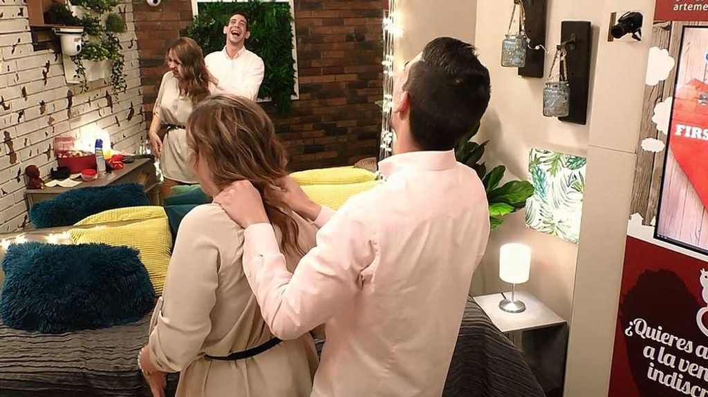 María y Marc en 'First Dates'