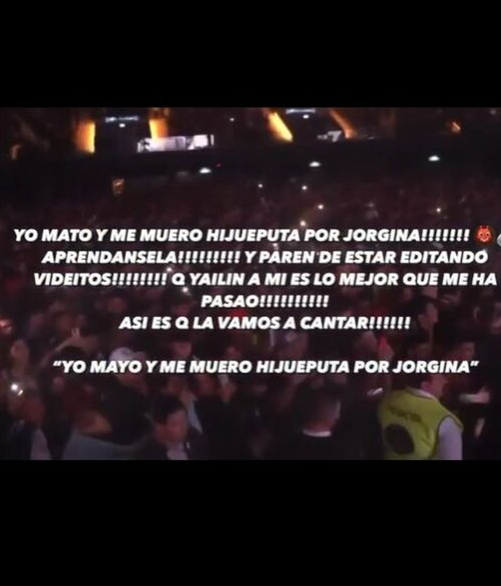 Anuel sobre Yailin en su concierto