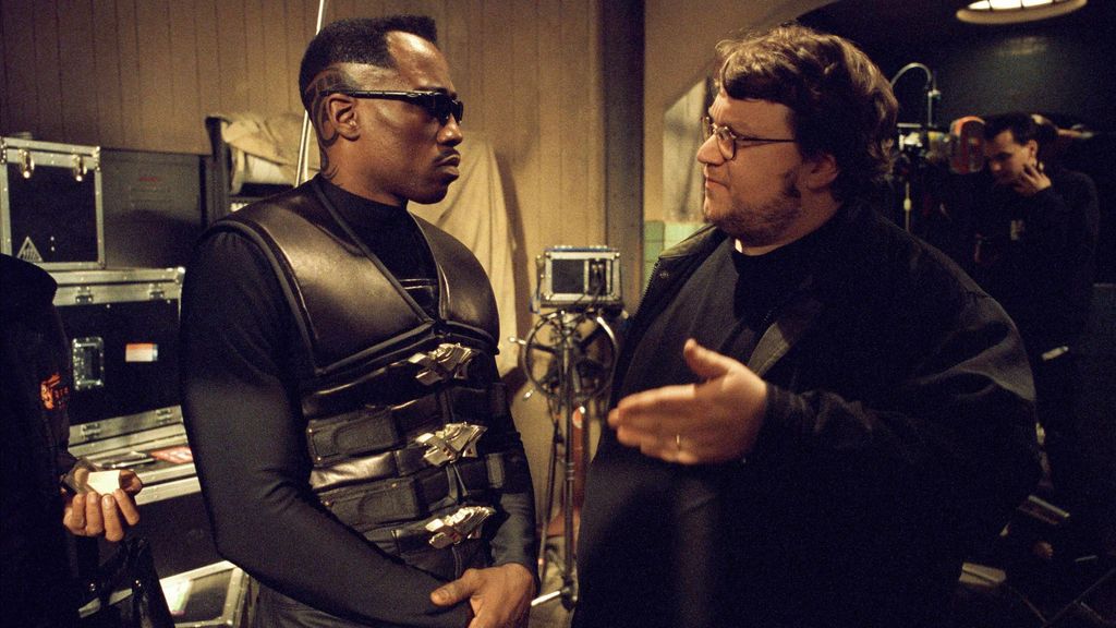 Guillermo del Toro en 2002, durante el rodaje de "Blade II".