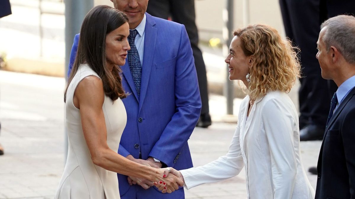 Queen Letizia with Pedro Sanchez at the 10th anniversary of Mujeres por Africa in Madrid, Thursday, May 19, 2022