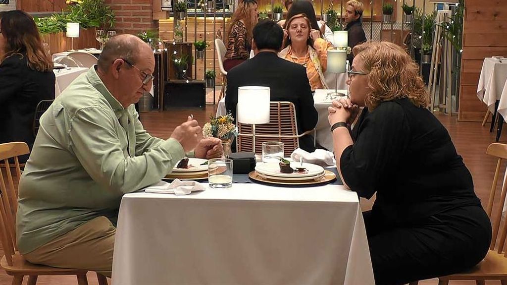 Antonio y Olaya en 'First Dates'