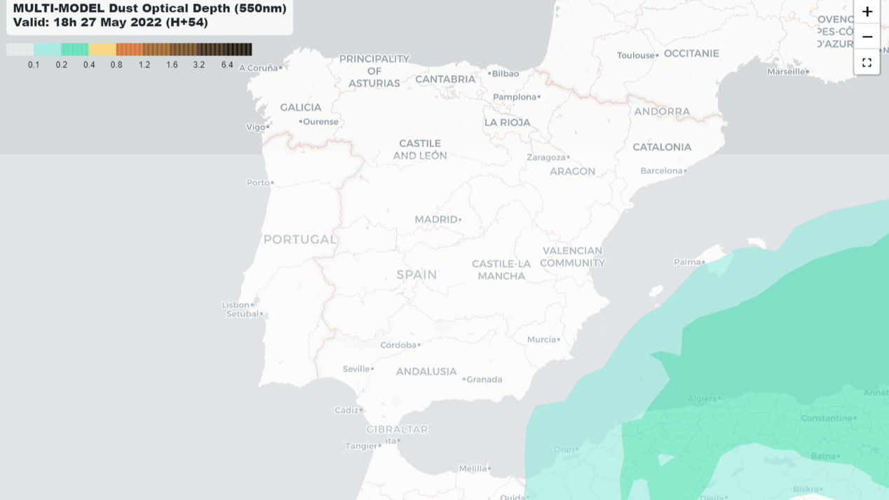 Calima prevista para el viernes, 27 de mayo