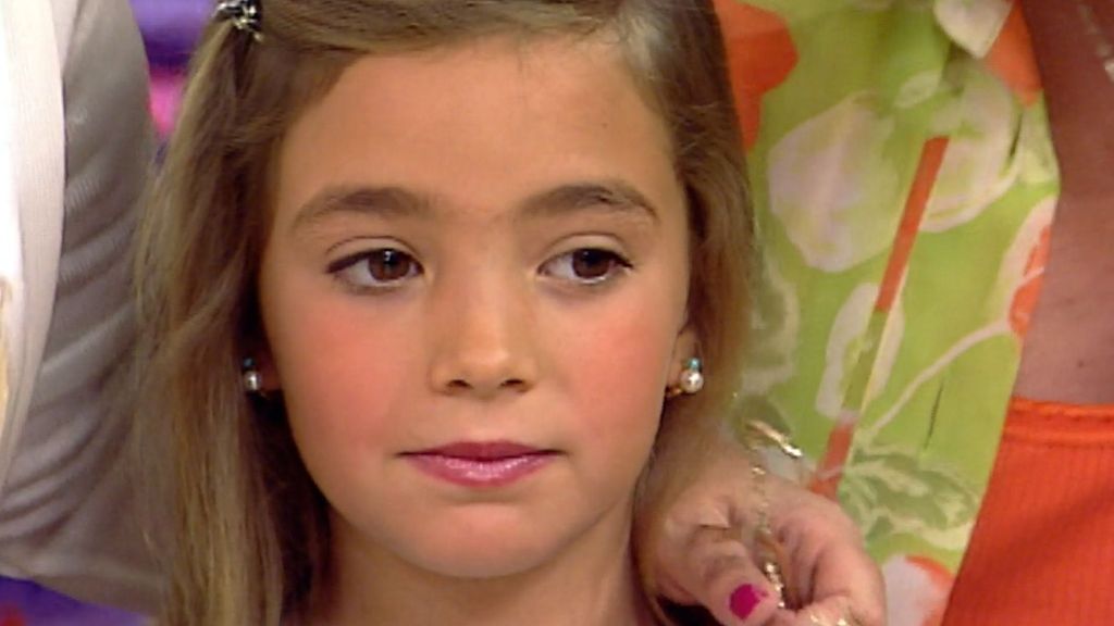Carmen Borrego desfiló en Telecinco con solo ocho años